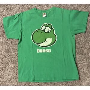 Retro Fruit of the Loom Green Yoshi Nintendo Men's T-Shirt Cotton Crew Neck 2009